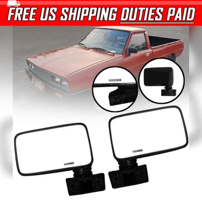 Espejo retrovisor de puerta lateral negro Mitsubishi para L200 Mighty Max Dodge Ram 2050-201978-1986 Foto 1 de 4