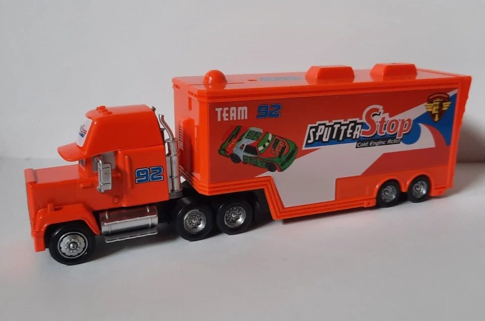 CAMION Mack SPUTTER STOP CARS Disney Pixar car HAULER sfuso camion nr.92 maclama - Immagine 1 di 4