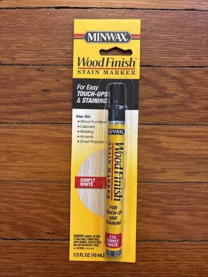 Marcador de manchas con acabado de madera Minwax, simplemente blanco 275, 1/3 fl oz Foto 1 de 4