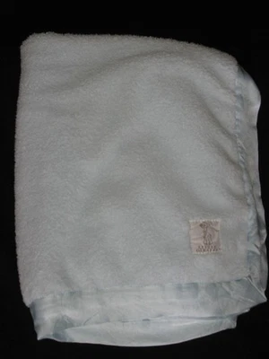 Little Giraffe Baby Blanket Blue Luxe Chenille Plush 38x32 2023 - Image 1 of 4