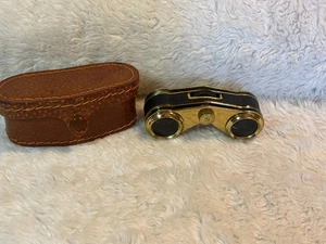 Vintage Japan Stellar DeLuxe Opera Glasses 2.5X Coated with Case Gold Tone - Picture 1 of 4