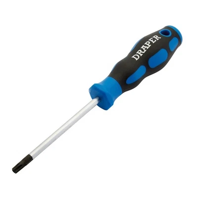 Draper T30T Torx Star Soft Grip Security Screwdriver 115mm Blade 34269 - Image 1 of 2