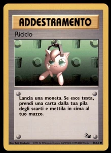 1999 Pokemon Fossil Unlimited Recycle Italian #61 Vintage - Picture 1 of 2