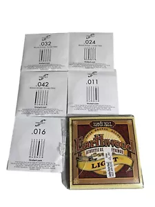 Five First Act & 3 Ernie Ball Acoustic Guitar Strings NOS - Picture 1 of 7