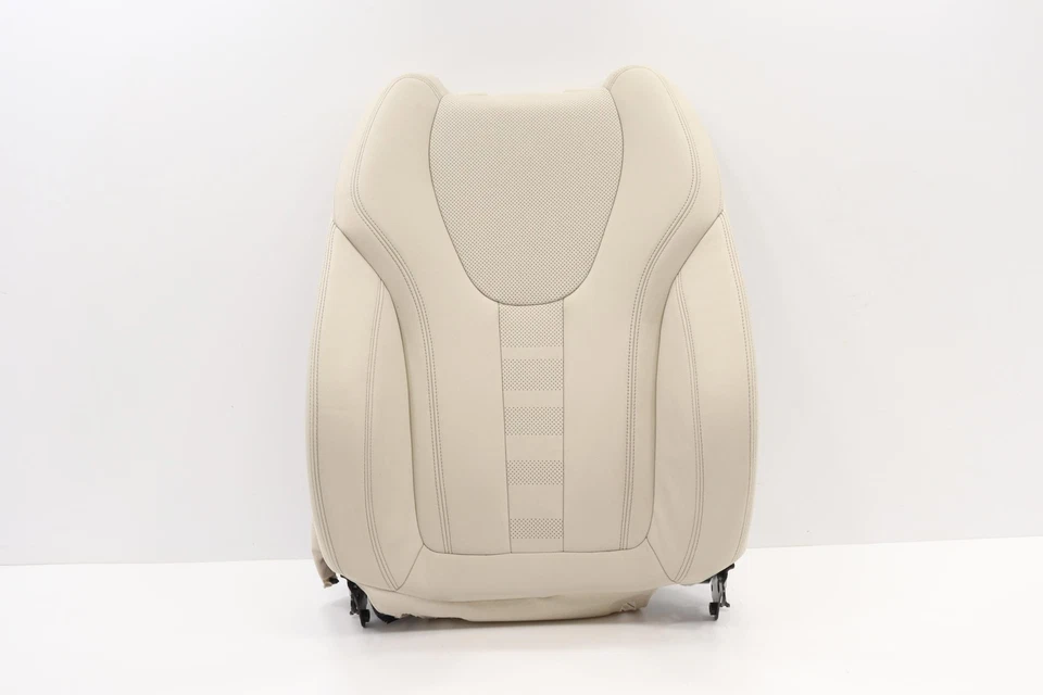 2019 - 2022 BMW X5 G05 FRONT RIGHT SIDE SEAT UPPER CUSHION COVER OEM WHITE_MCEW - Image 1 of 4