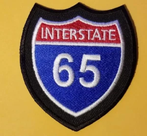 US Primary Interstate 65 Highway ca. 2,75x3" bestickter Aufnäher * - Bild 1 von 2