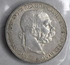 1907 Austria Silver 5 Corona Franz Joseph I Coin