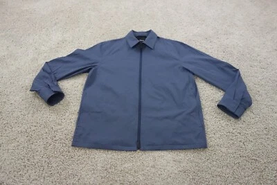 Theory Jacket Mens Large Blue Bomber Clyfford Neoteric Side Pockets - Image 1 of 4