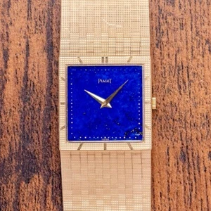 1970s Piaget Lapis Lazuli Dial 18ct Gold on Bracelet | Ref 935C4 | Piaget 9P2 - Picture 1 of 12