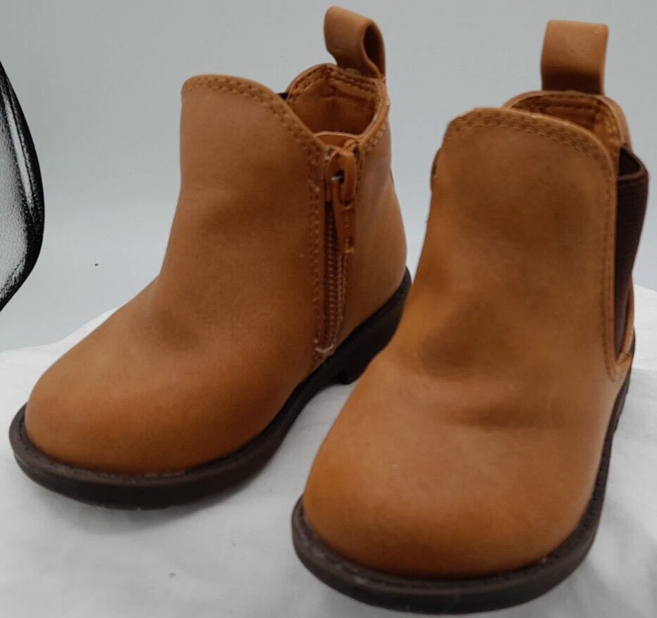 Botas de cuero marrón unisex niño talla 3 Foto 1 de 4