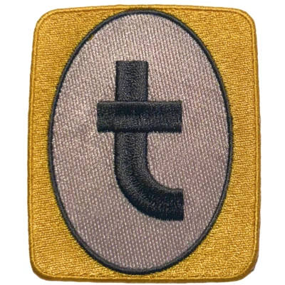 3.5" Large Letter "T" Sew On Patch *NEW* - Image 1 of 3