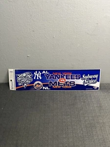 Wincraft World Series 2000 Subway Series NYM NYY Decal New York Mets Yankees - Picture 1 of 6