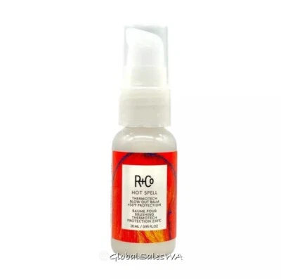 Bálsamo protección soplado R+Co Hot Spell Thermotech tamaño de viaje 0,95 OZ/28 ml Foto 1 de 3