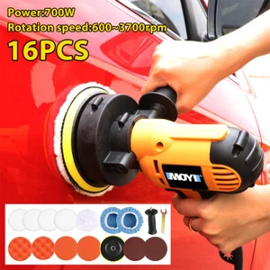 700W Car Polisher Buffer Sander Auto Polishing Machine w/ Pad Bonnet Kit Home - Picture 1 of 16