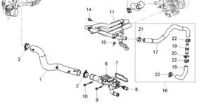 GENUINE HOLDEN CAPTIVA 2011-2011 2.2L DIESEL RADIATOUTLET HOSE - Picture 1 of 3