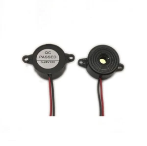 2Pcs Piezo Electronic Tone Buzzer Alarm Continuous Sound Mounting Hole 12V DC - Picture 1 of 2