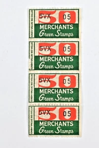 vintage Green Stamps Merchants 50 Mills (four) - Picture 1 of 3