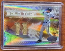 Lyle Overbay 2005 Leaf Certified Materials Gold Team Jersey Number Prime 13/25