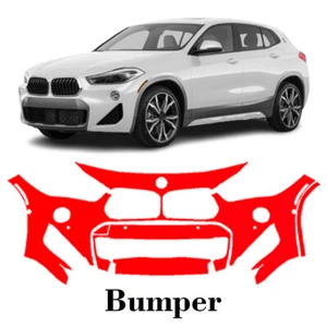 Front bumper PreCut PPF Paint Protection Film For BMW X2 M-Sport 2018-2022 - Picture 1 of 6