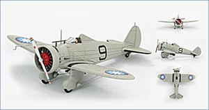 NEU Hobby Master Boeing Modell 281 HA7502 Neu in OVP 1:48 Die-Cast Flugzeug 17th Sqn 1937 - Bild 1 von 8
