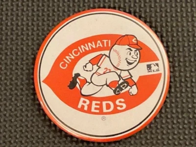 Cincinnati Reds original vintage collectible pin button Mr. Red 3.5" - Image 1 of 3
