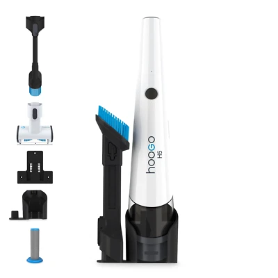 hoogo HH5 Akku /Hand /Staubsauger 120W Digitalmotor Polster & Milbendüse B-Ware