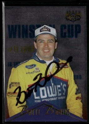 Signed 1996 Classic Clear Assets #63 Brett Bodine IP Auto - Image 1 of 2