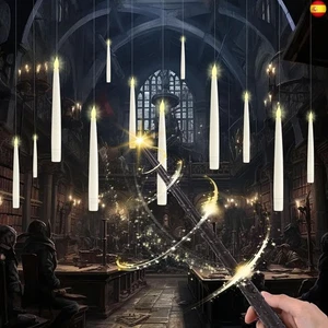 Velas Flotantes con Varita,12 Piezas Velas Colgantes Velas LED Alimentada por - Imagen 1 de 6