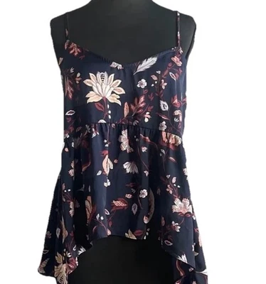 Shimera Floral Empire Waist Tank Top - Size  Medium Spaghetti Straps Nordstrom - Image 1 of 4