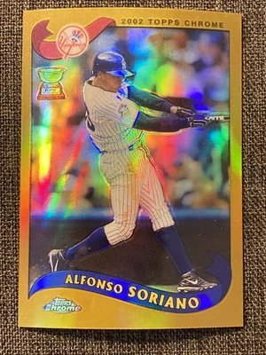 2002 Topps Chrome Alfonso Soriano #95 Gold Refractor - Image 1 of 4