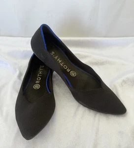 Rothys The Point Toe Ballerinas Größe 9 klassisch schwarz waschbar - Bild 1 von 14