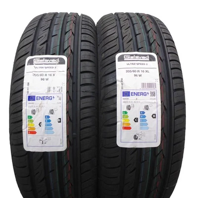 205 60 16 2x GISLAVED 205/60 R16 96W XL Ultra 2 Summer Tyres 2024 VOLL Wie Neu - Bild 1 von 4