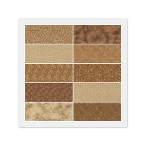BROWN, GOLDEN BROWN 100% Cotton Fabric - 40) 5" CHARM PACK, 20) 10" LAYER CAKE - Bild 1 von 13