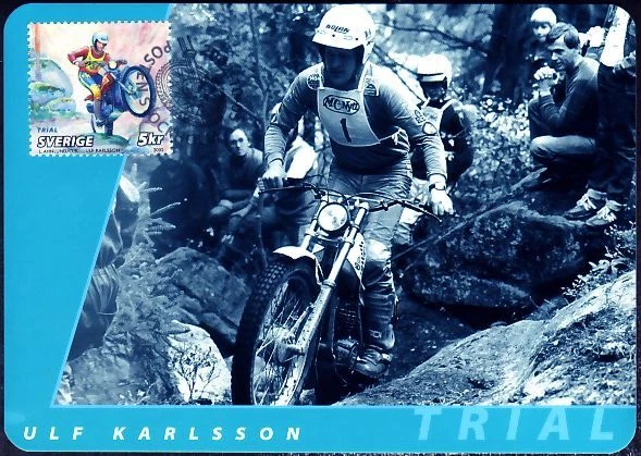 Trial Vintage Motorbike Race Ulf Karlsson Sweden Maxi FDC 2002 - Image 1 of 1