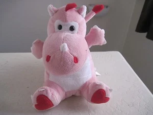 Animal Adventure LOVE HEART DRAGON 9" Peluche Rosa Animal de Peluche - Imagen 1 de 5