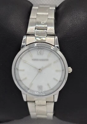 Women's Vince Camuto Silver Ayla Mother Of Pearl Dial Bracelet Band Watch 03 - Image 1 of 4
