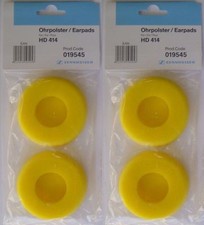 2 Pairs (4 Earpads) Replacement Ear Pad Foam Cushions for Sennheiser Hd414 Grado