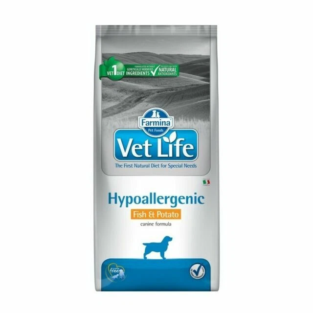 Farmina Vet Life Hypoallergenic Fish and Potato Alimento Dietetico per Cani - 12kg