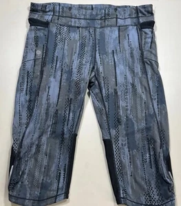 Athleta Women's Arrow Be Free Kicker Capri Cropped Leggings Gray X-Large - Picture 1 of 5