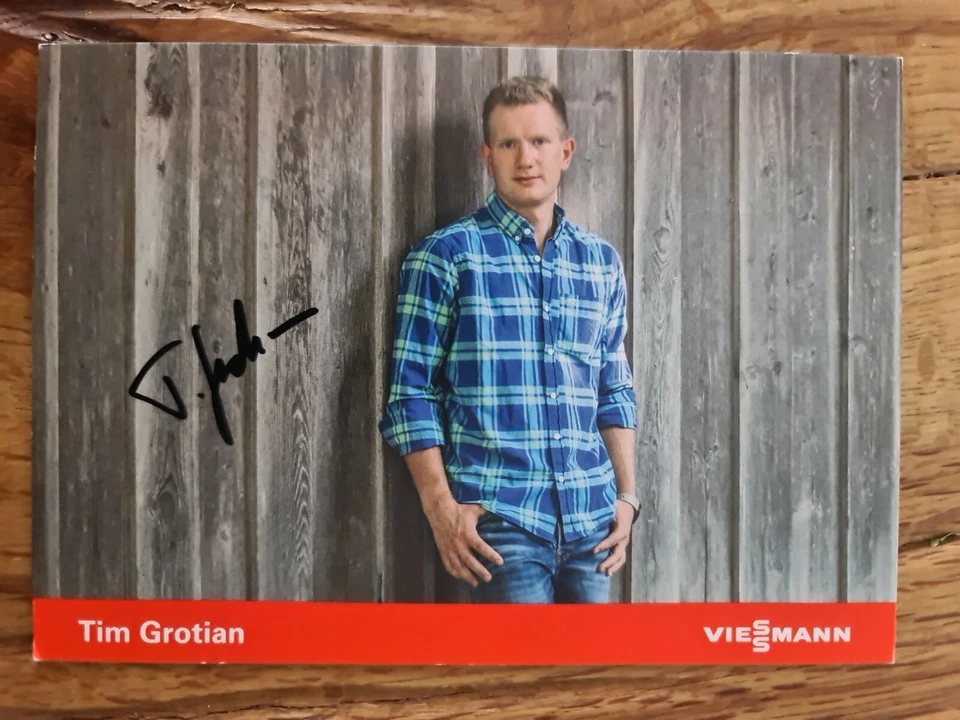TIM GROTIAN Autogramm Signiert Original Autograph Signed Autogrammkarte - Bild 1 von 1