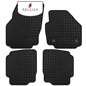 Fits Ford Mondeo 2012-2014 Round Clips Tailored 3mm Heavy Duty Rubber Car Mats - Picture 1 of 8