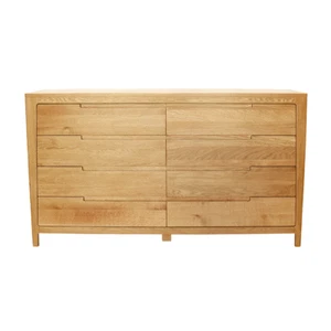 New Vogue Solid American Oak 8 Drawer Large Chest/Tallboy - Picture 1 of 4