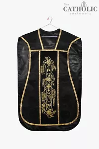 Fiddleback Vestment & Mass Sets - Black - Picture 1 of 3