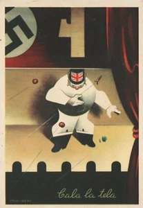 Propaganda R.S.I.- 1944, "Cala la Tela" Ill, Chiaudrero, Futurism, - Picture 1 of 2