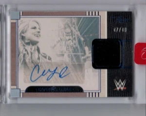 2024 Panini Three Count WWE Candice LeRae Prime Memorabilia Auto Blue #'ed 47/49 - Bild 1 von 1