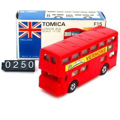 Novo Tomica F15 London Bus Scale 1/130 Fabricado no Japão Diecast Tomy Azul Caixa Branca - Imagem 1 de 4