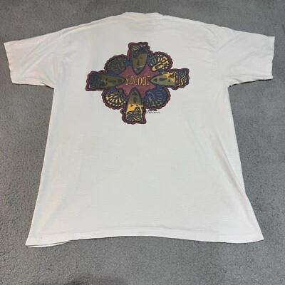 Camisa deportiva lateral caras puntada única para hombre talla hecha en EE. UU. vintage Y2k Foto 1 de 4