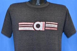 vtg 80s ADIDAS TREFOIL THREE STRIPE LOGO DISTRESSED FADED THIN t-shirt MEDIUM M - Picture 1 of 7
