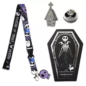 The Nightmare Before Christmas Master of Freight Lapel Pins and Lanyard Set - Picture 1 of 1