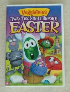 Veggie Tales T'was The NIGHT BEFORE EASTER DVD Larry Cucumber & Friends FUN - Foto 1 di 3